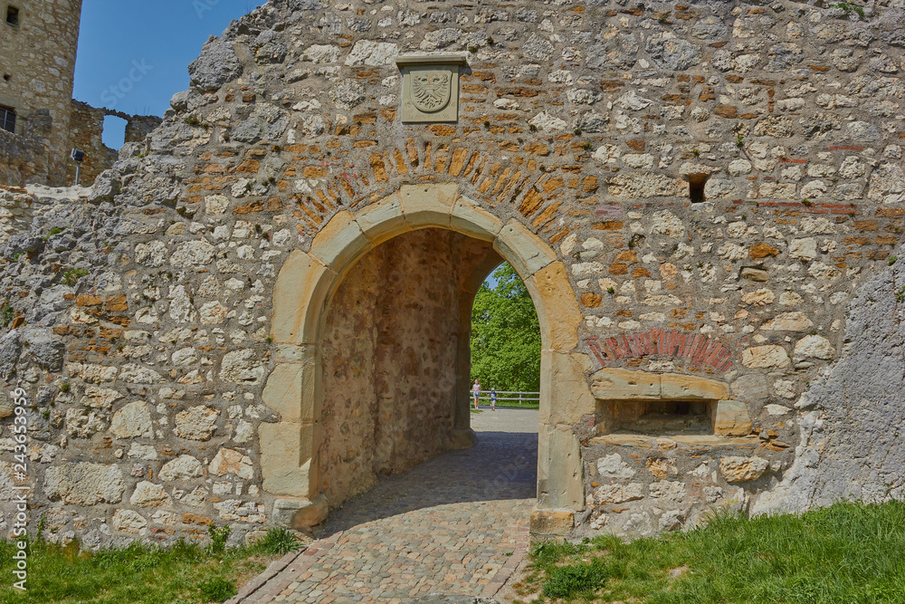 Die Ruine der Burg Landskron steht im Oberelsass auf dem Landskronberg an der Schweizer Grenze in der französischen Gemeinde Leymen.
