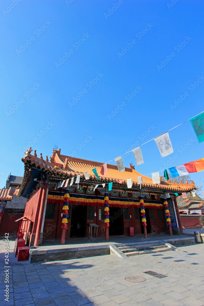 Dazhao Lamasery Building scenery, Hohhot city, Inner Mongolia autonomous region, China Dazhao Lamasery Building scenery, Hohhot city, Inner Mongolia autonomous region, China