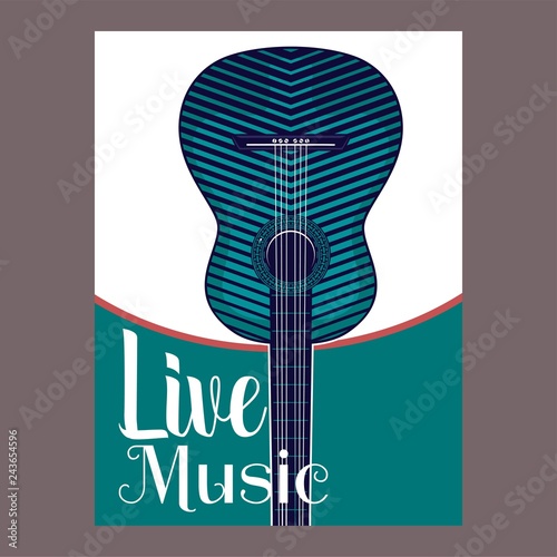 Beautiful modern classical music festival poster or flyer template. Ideal for local events announcement and promotions     Vector