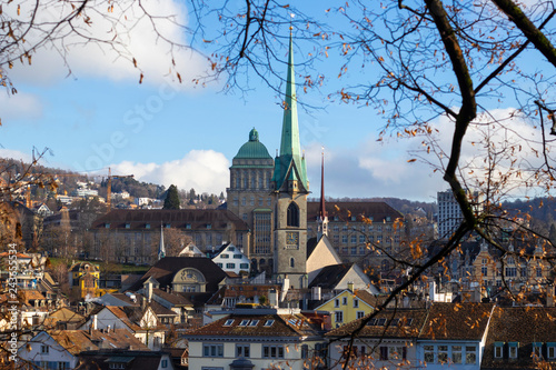 view of old town of Zurich