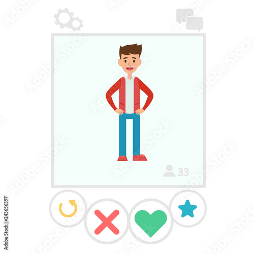 people on the apps screen, flirt