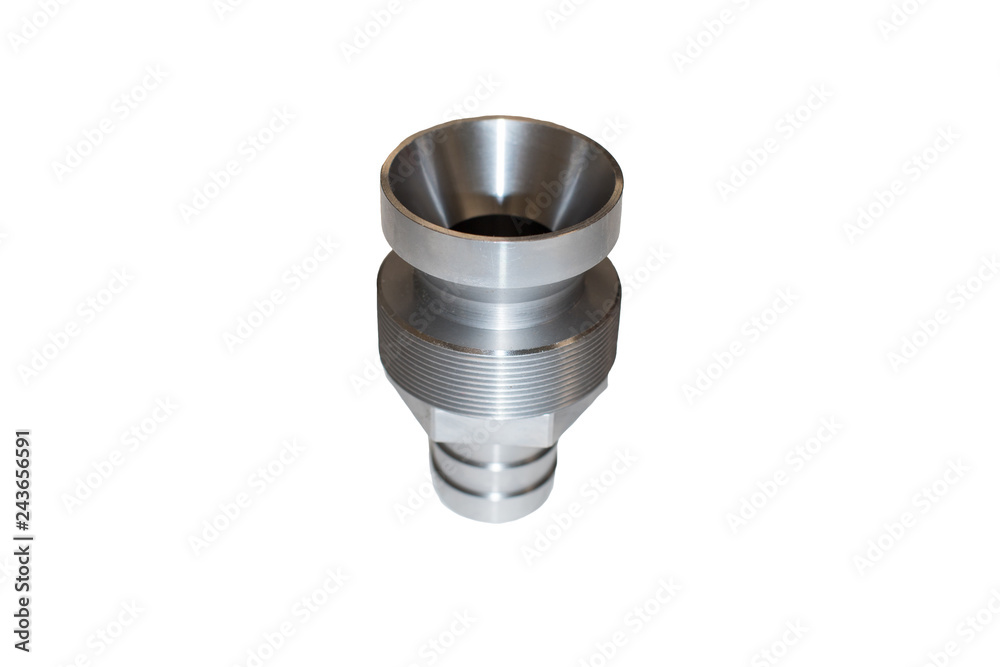 Isolated engine metallic sleeve / Cylinder Liner on a white background Isolated engine metallic sleeve / Cylinder Liner on a white background