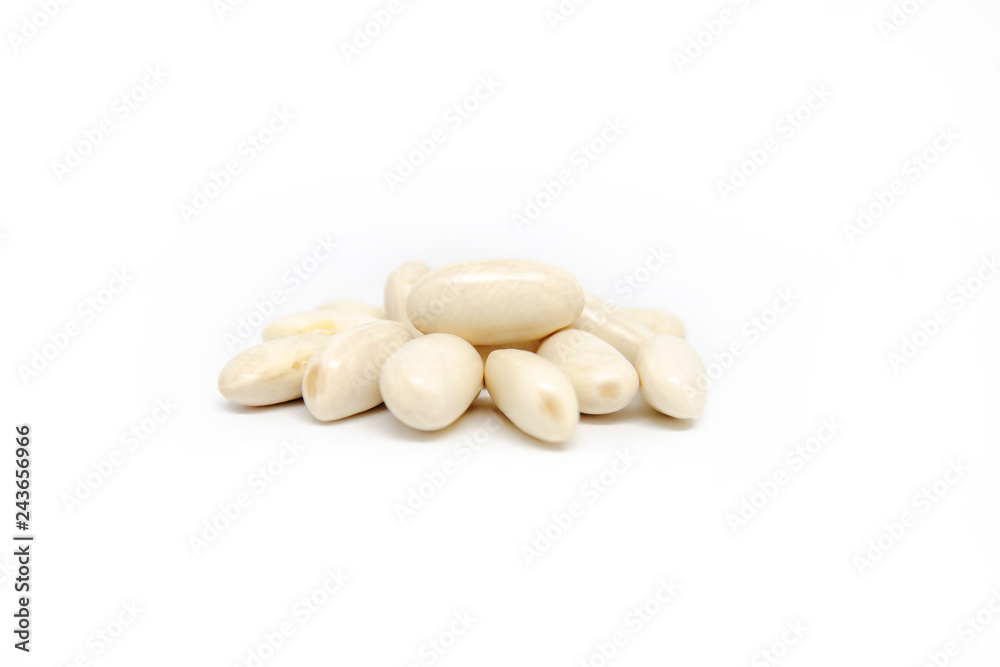 White Beans on White Background White Beans on White Background