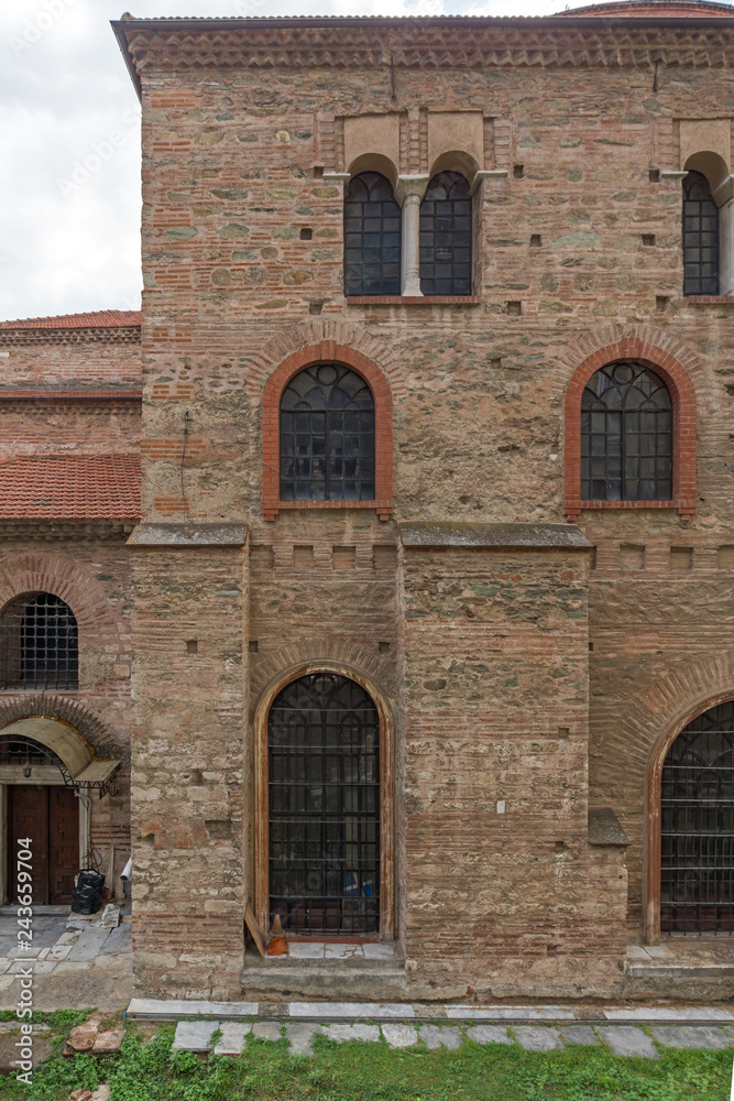 Ancient Byzantine Orthodox Hagia Sophia Cathedral in the center of city of Thessaloniki, Central Macedonia, Greece Ancient Byzantine Orthodox Hagia Sophia Cathedral in the center of city of Thessaloniki, Central Macedonia, Greece