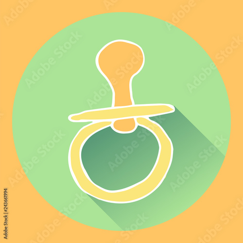 baby nipple icon. vector illustration