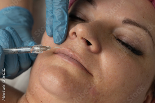 Rejuvenating treatments anti-wrinkle and creases, injection of youth