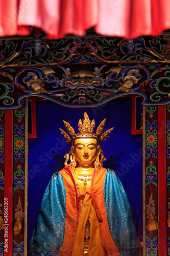 golden Buddha in the Dazhao Lamasery, Hohhot city, Inner Mongolia autonomous region, China photo