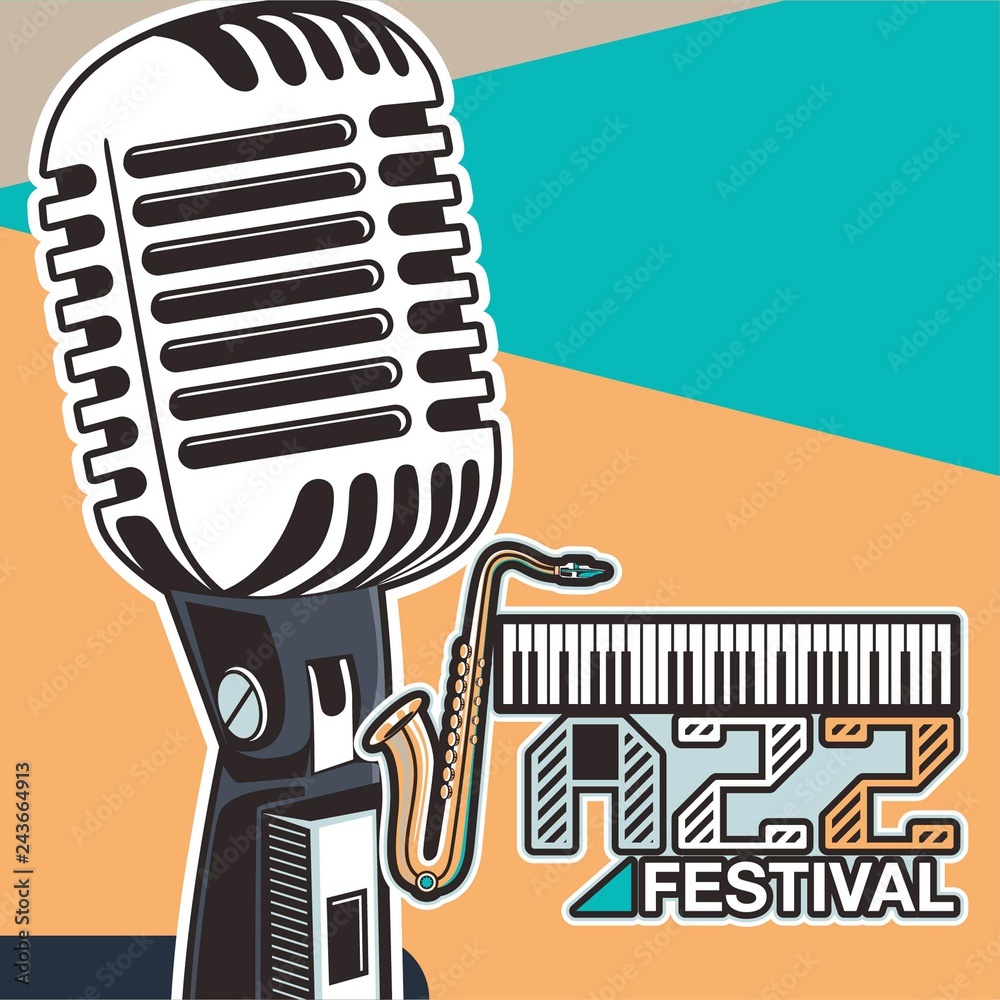 Jazz music, poster background template Jazz music, poster background template