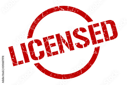 licensed stamp