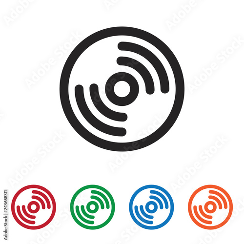 Compact disc vector icon