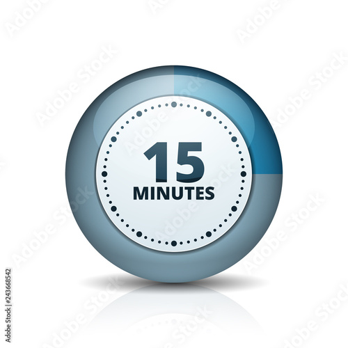 15 Minutes Time button illustration