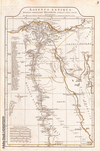 1794, Anville Map of Ancient Egypt