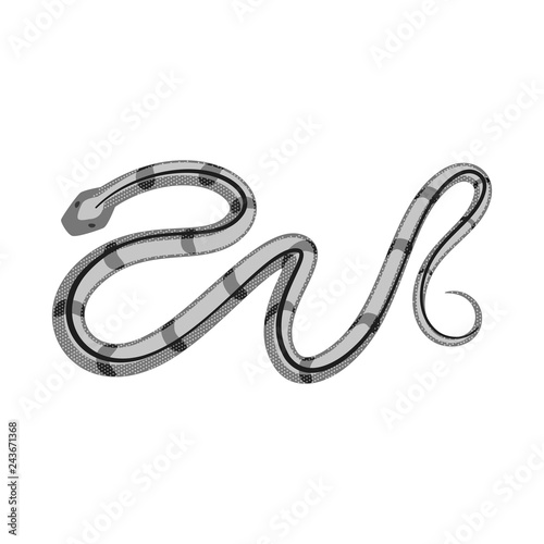 Vector illustration of harm and bite icon. Collection of harm and reptile stock vector illustration.