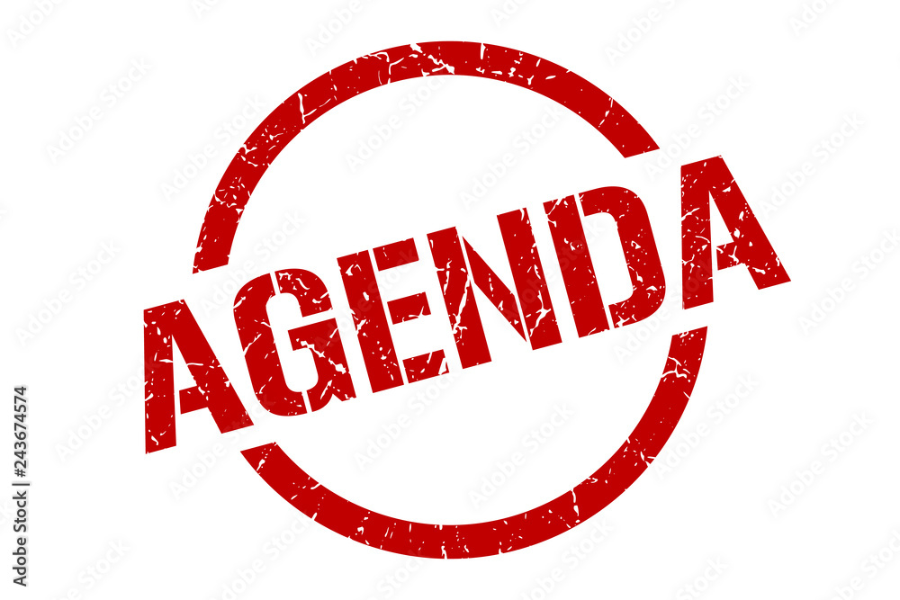 agenda stamp agenda stamp