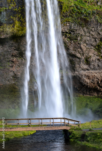 Seljalandfoss Waterfall in Summer