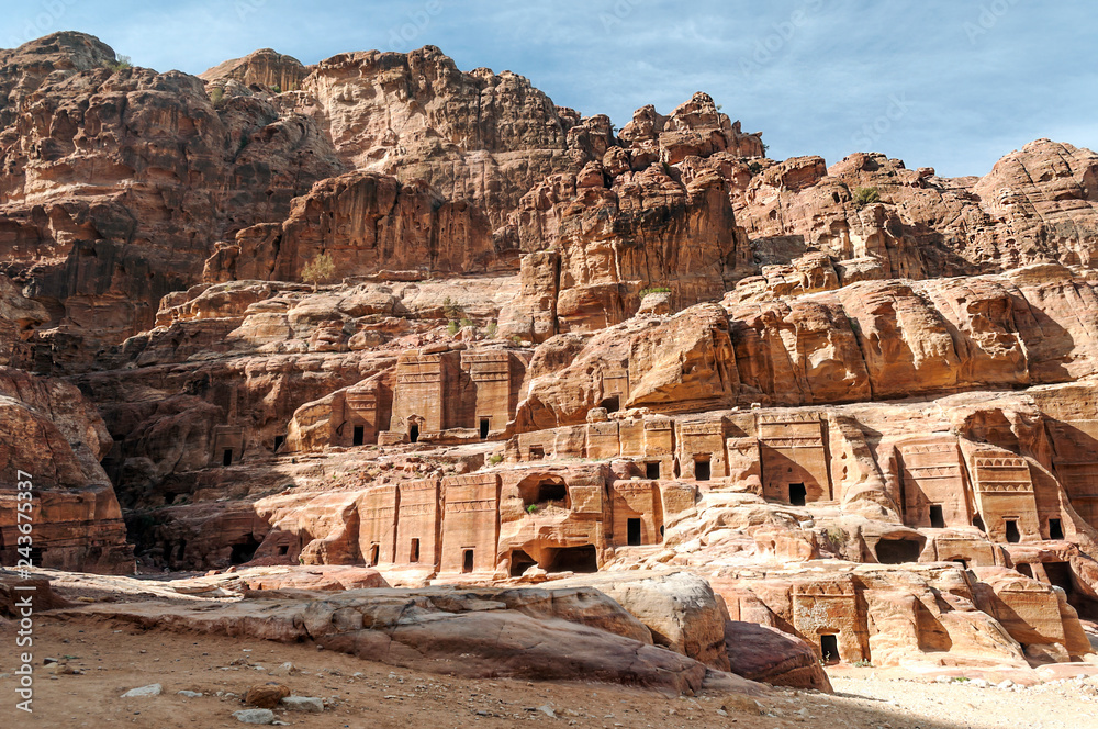 Ruins of the ancient city of Petra 