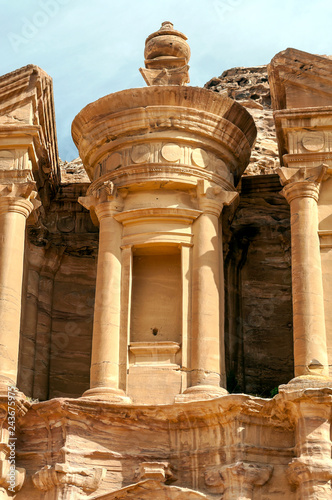 Ruins of the ancient city of Petra in Jordan
