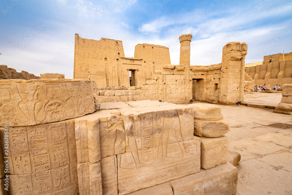 Horus Temple ruins in Edfu Egypt