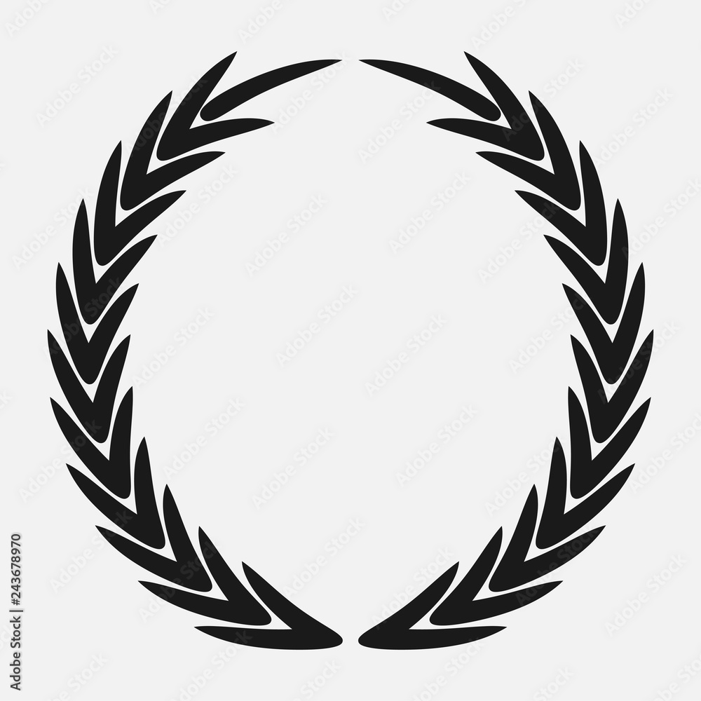 Obraz premium icon laurel wreath, spotrs design