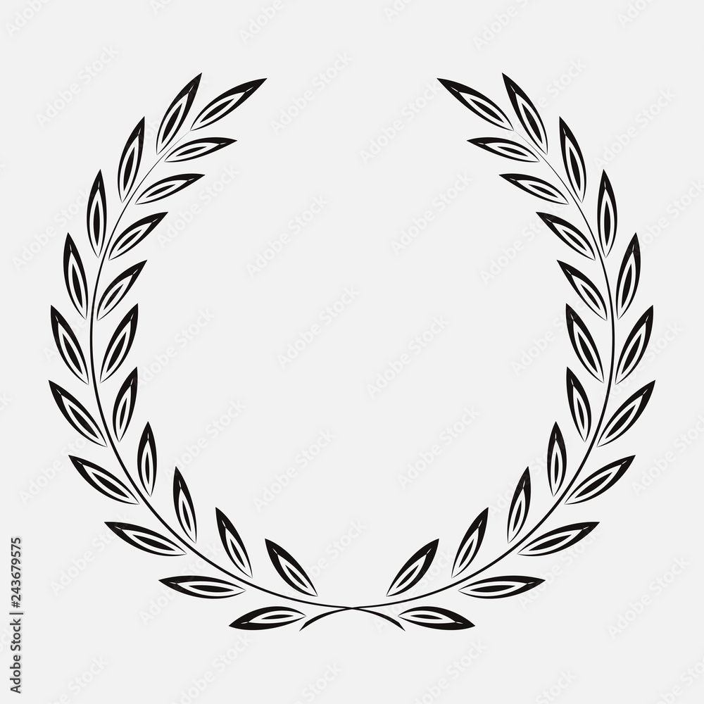 Obraz premium icon laurel wreath, spotrs design -
