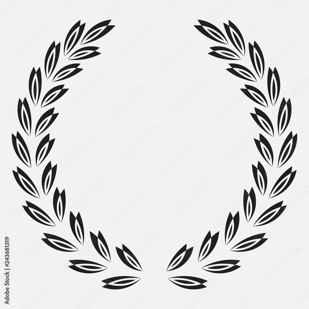 icon laurel wreath, spotrs design - icon laurel wreath, spotrs design -