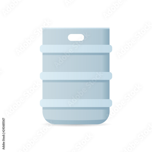 Beer keg icon. Clipart image isolated on white background