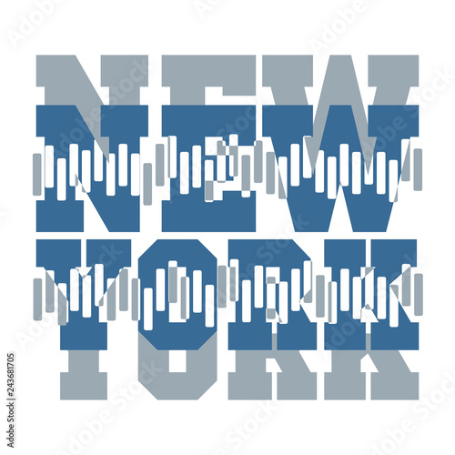 T-shirt New York, sport design, new york fashion © dream_master