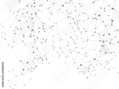 Block chain global network technology concept. © SunwArt