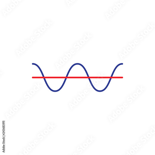 electrical threshold flat icon vector design illustration photo
