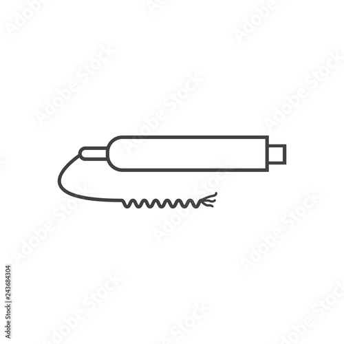 proximity sensor outline icon vector design illustration