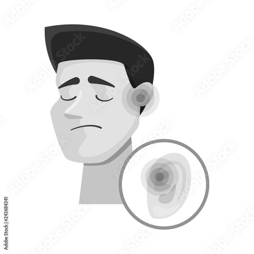 Isolated object of suffering and injury symbol. Collection of suffering and damage stock symbol for web.