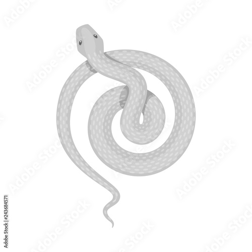 Vector illustration of harm and bite sign. Collection of harm and reptile vector icon for stock.