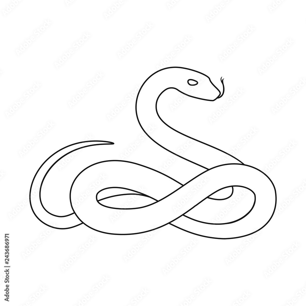 Fototapeta premium Vector illustration of poison and evil symbol. Set of poison and bite stock vector illustration.