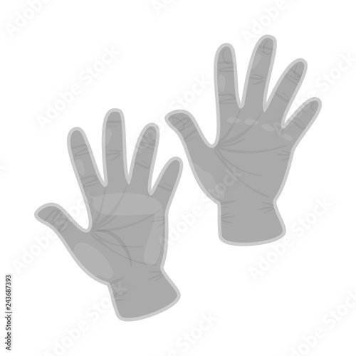 Vector design of property and distinctive sign. Collection of property and textile stock vector illustration.
