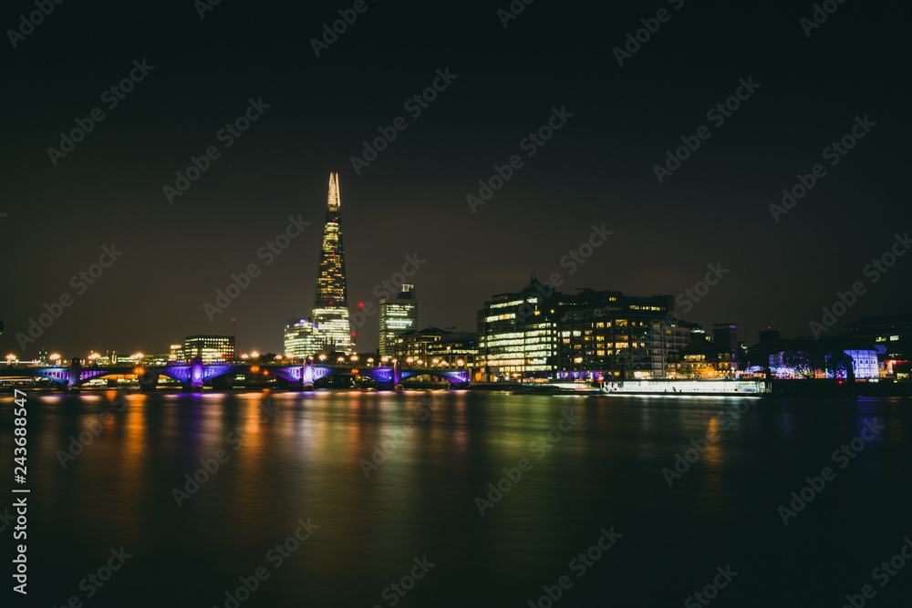 London at night.