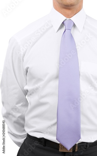 Close-up of Businessman Shirts with Tie - Isolated