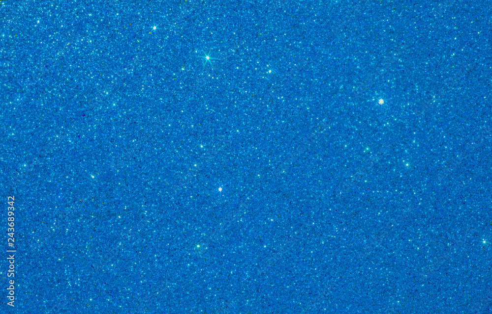 Shimmering  light on a blue surface