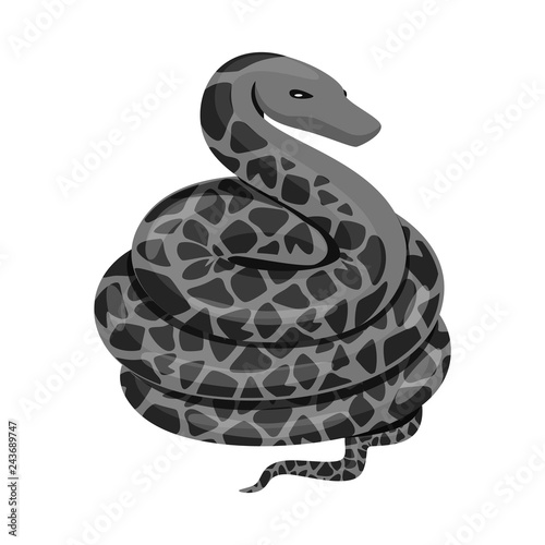 Vector design of harm and bite sign. Collection of harm and reptile vector icon for stock.