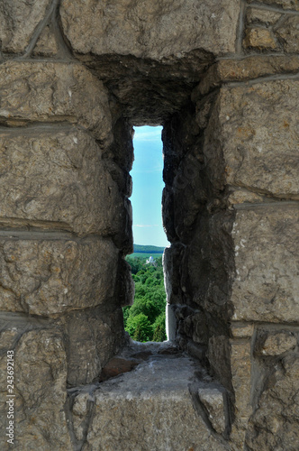 Εκτύπωση καμβά Embrasure in the wall of fortress