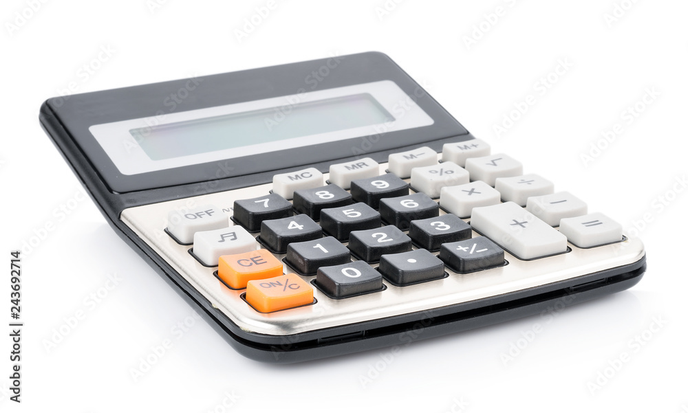 calculator isolated on white background calculator isolated on white background