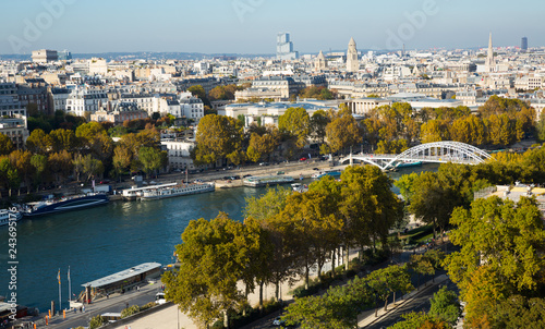 Panoramic view of Paris cityscape