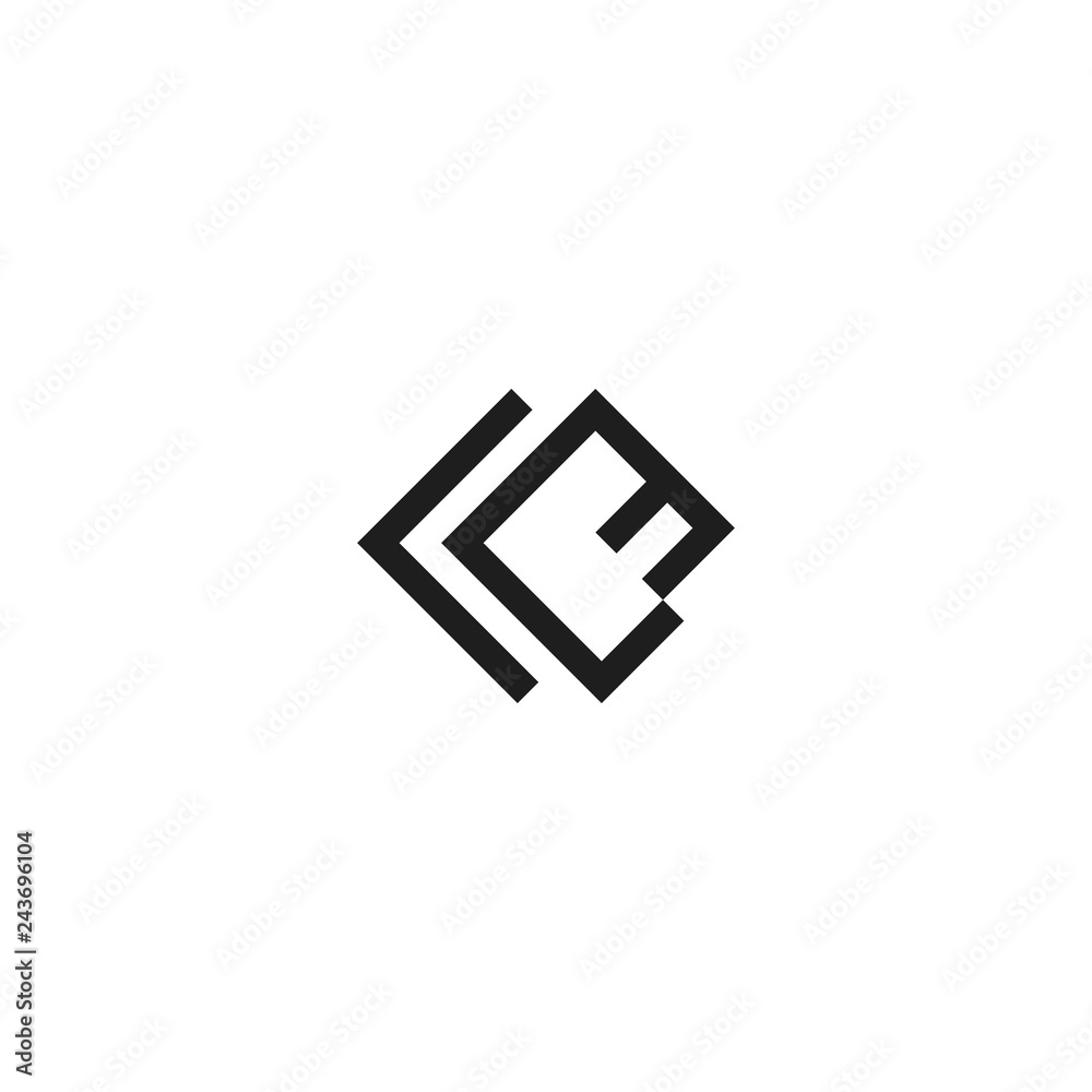 Letter F Rectangular Monogram Abstract Creative Business Logo Letter F Rectangular Monogram Abstract Creative Business Logo