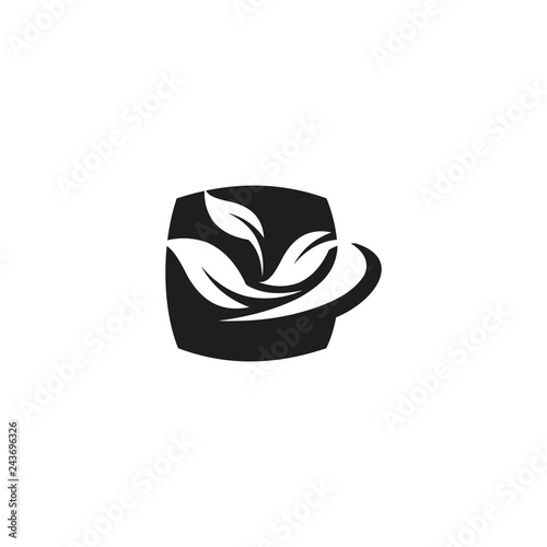 Leaf Nature Silhouette Abstract Organic Naturally Logo