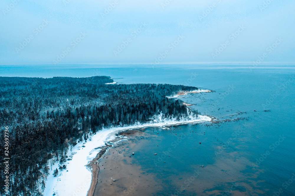 Gulf of Finland drone view