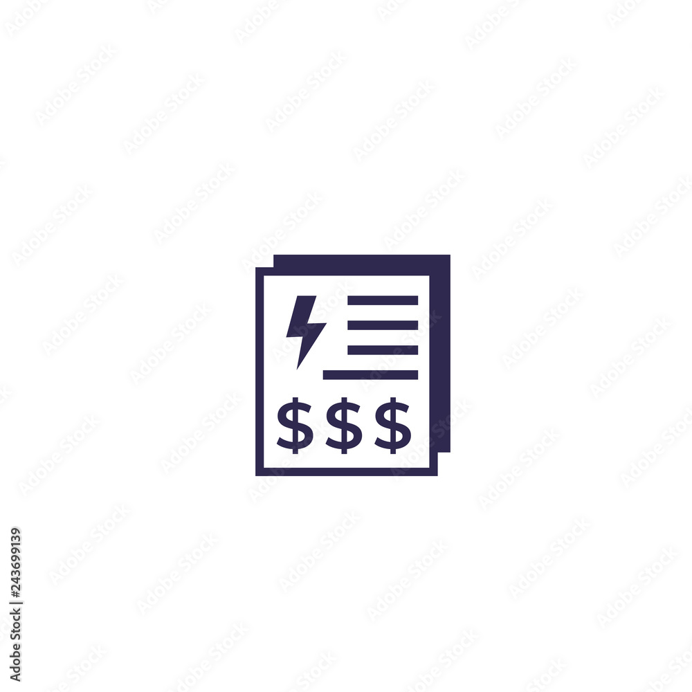 electricity utility bills, payments icon electricity utility bills, payments icon