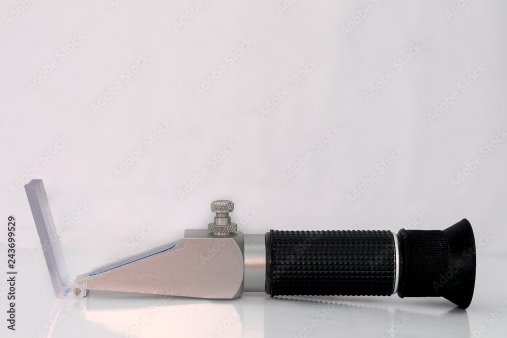 Fototapeta premium Refractometer on white surface
