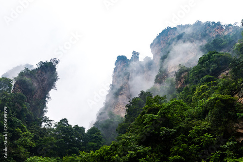 Mountain landscape of Zhangjiajie national park, China