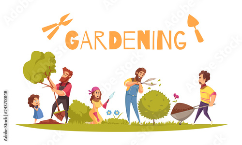 Horticulture Cartoon Illustration