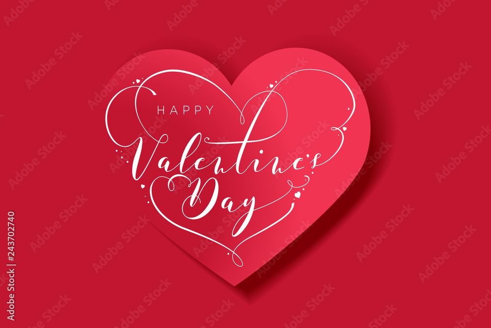 Valentine’s Day. Vector illustration concept for background, greeting card, website and mobile website banner, social media banner, marketing material.