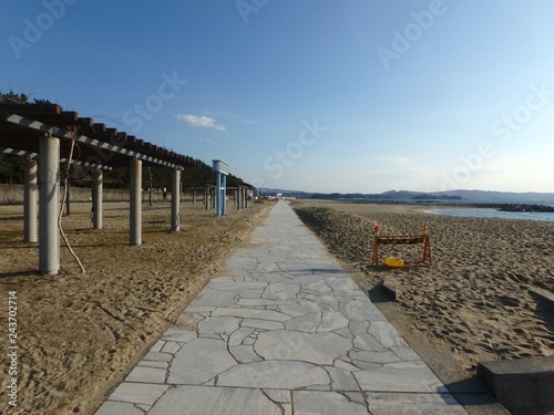 砂浜の遊歩道A